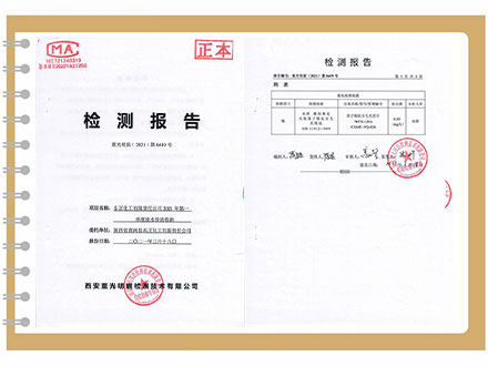 东正化工2021年第一季度废水检测报告
